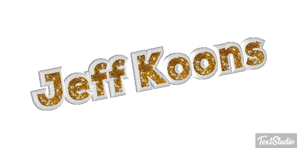 Jeff Koons Efecto de texto