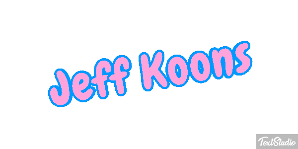 Jeff Koons Efecto de texto