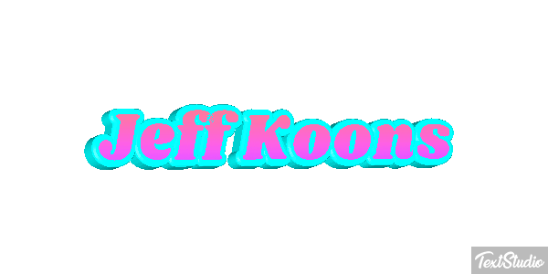 Jeff Koons Efecto de texto
