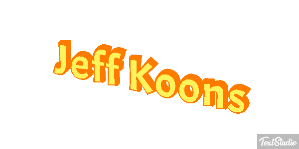 Jeff Koons Efecto de texto