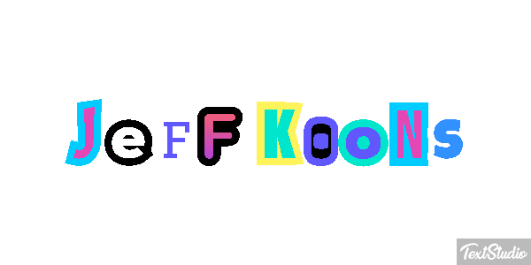 Jeff Koons Efecto de texto