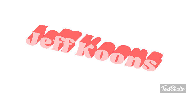 Jeff Koons Efecto de texto