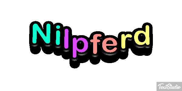 Nilpferd Tekst effect
