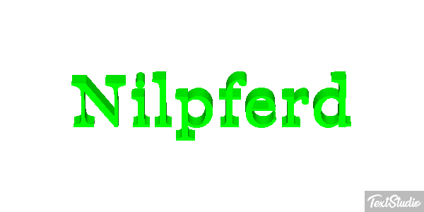Nilpferd Tekst effect