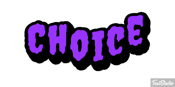 Choice Efecto de texto