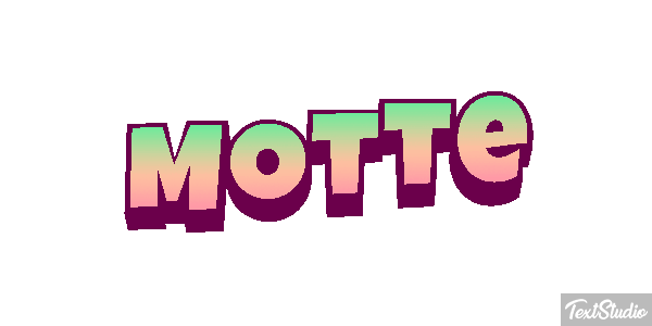 Motte Texteffekt