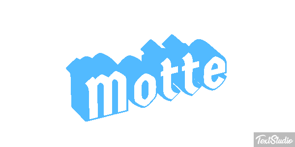 Motte Texteffekt