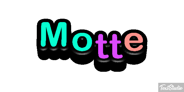 Motte Texteffekt
