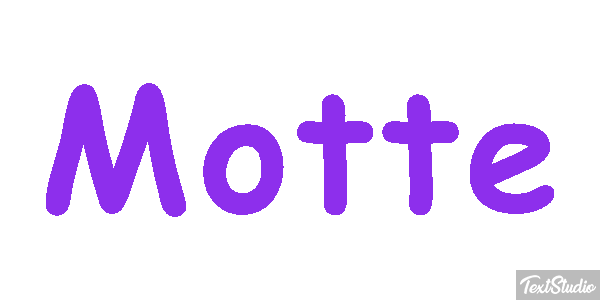 Motte Texteffekt
