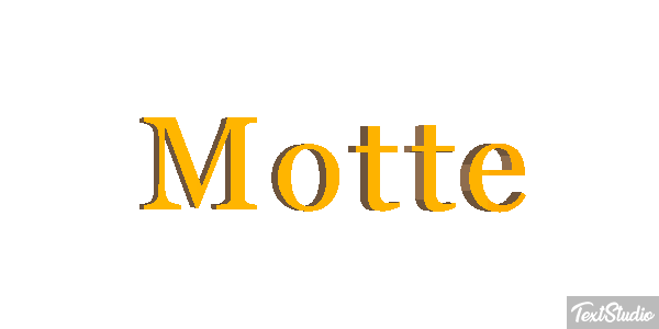 Motte Texteffekt