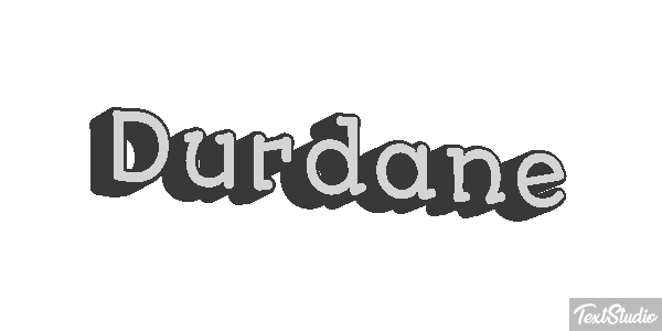 Dürdane Effet de texte