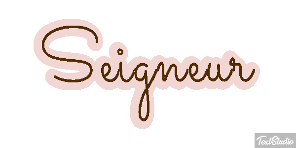 Seigneur Efekt tekstowy