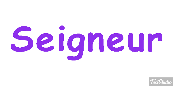 Seigneur Efekt tekstowy