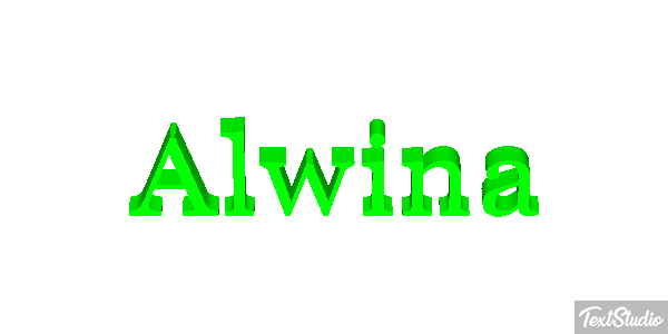 Alwina Effetto testo
