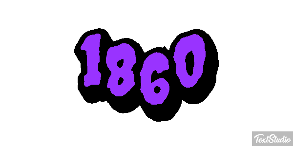 1860 Текстовый эффект