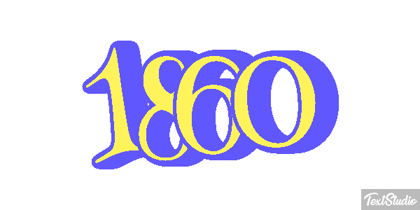 1860 Текстовый эффект