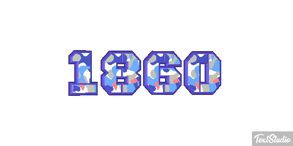 1860 Текстовый эффект