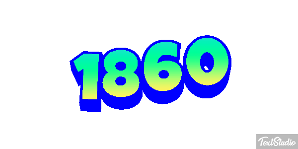1860 Текстовый эффект