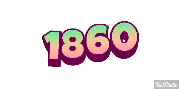 1860 Текстовый эффект
