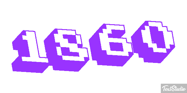 1860 Текстовый эффект