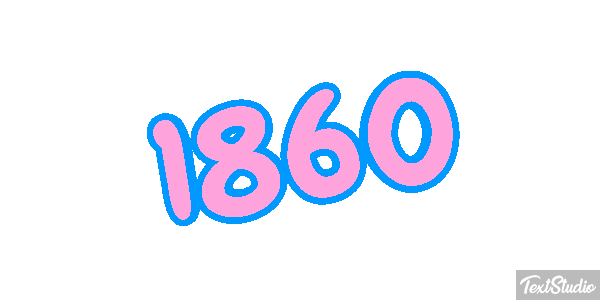 1860 Текстовый эффект