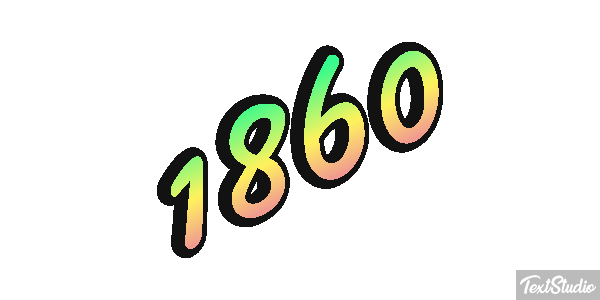 1860 Текстовый эффект