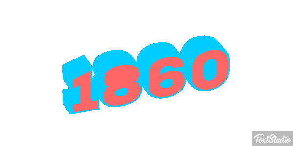 1860 Текстовый эффект