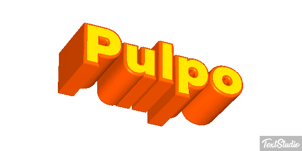Pulpo Efecto de texto