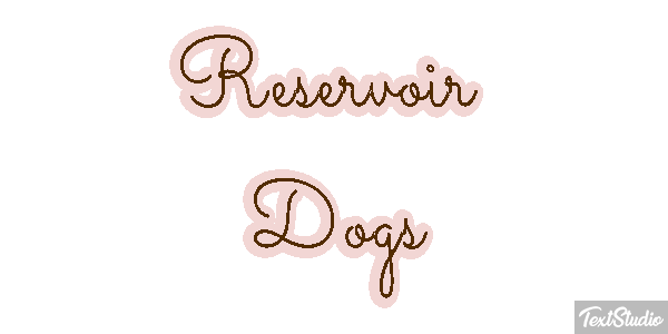 Reservoir Dogs Effet de texte