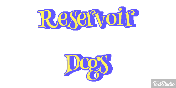 Reservoir Dogs Effet de texte