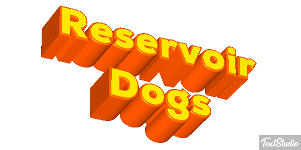 Reservoir Dogs Effet de texte