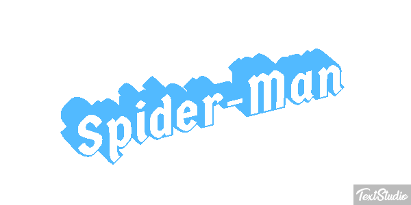Spider-Man Efekt tekstowy