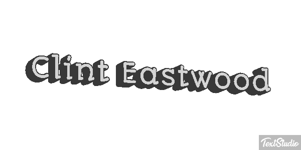Clint Eastwood Efecto de texto