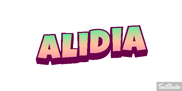 Alidia Efecto de texto