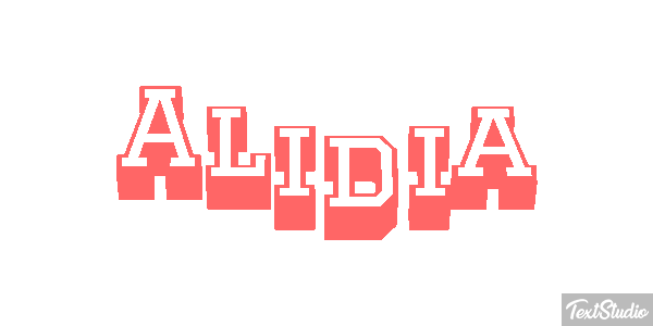 Alidia Efecto de texto