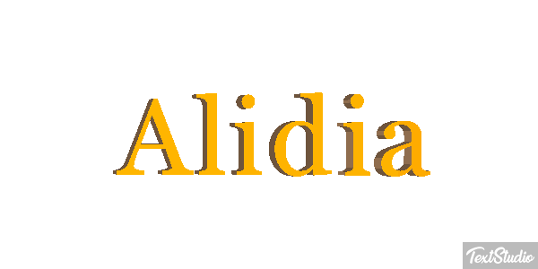 Alidia Efecto de texto