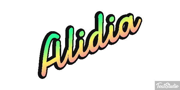 Alidia Efecto de texto