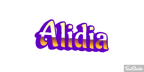 Alidia Efecto de texto