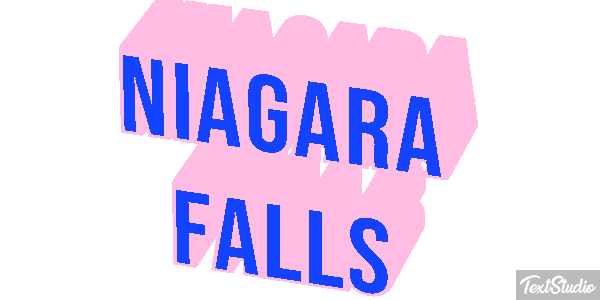 Niagara Falls Efekt tekstowy