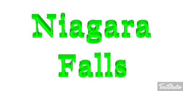 Niagara Falls Efekt tekstowy
