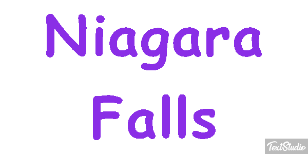 Niagara Falls Efekt tekstowy