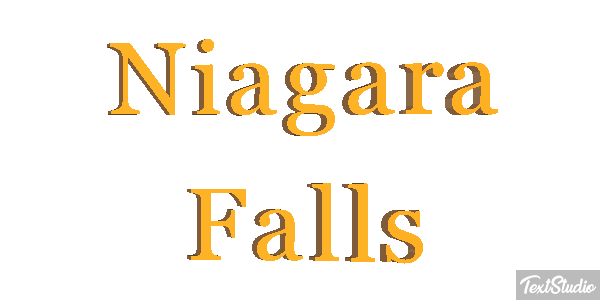 Niagara Falls Efekt tekstowy