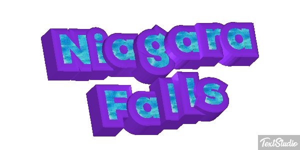 Niagara Falls Efekt tekstowy