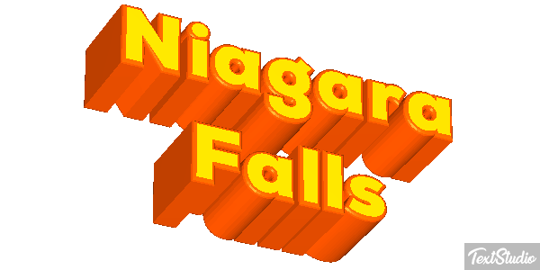 Niagara Falls Efekt tekstowy