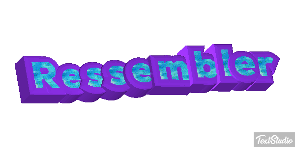 Ressembler Effet de texte