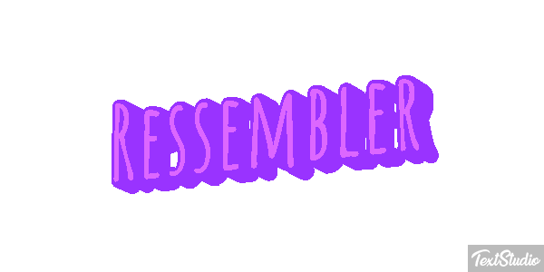 Ressembler Effet de texte
