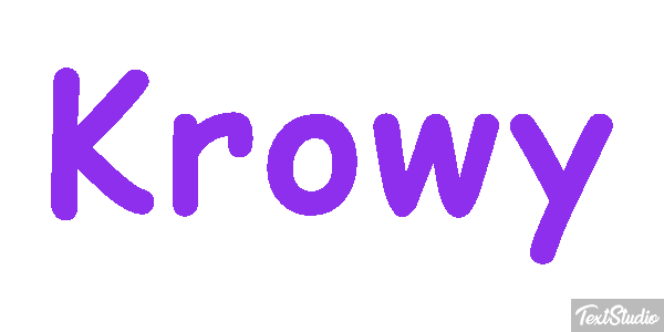 Krowy Текстовый эффект