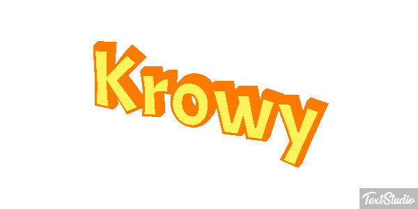Krowy Текстовый эффект