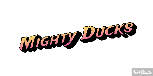 Mighty Ducks Effet de texte