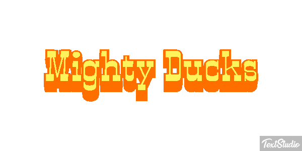 Mighty Ducks Effet de texte